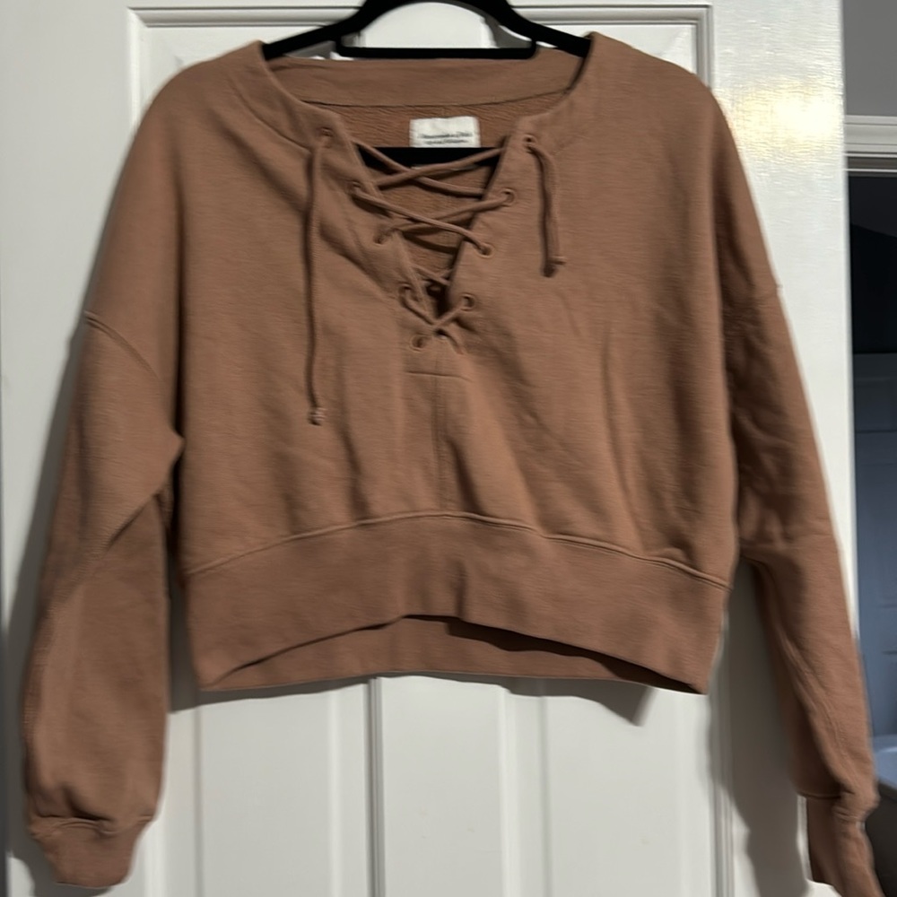 abercrombie and fitch crop top sweater